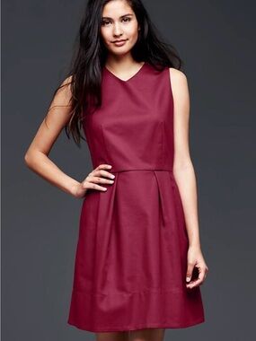 GAP Sleeveless Wine Mini Dress